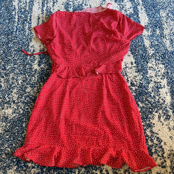 superdown Mercy Polka Dot Dress in Red - Picture 7 of 7